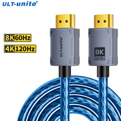 8K HDMI-Compatible Cable 4K@120Hz HDTV 2.1 Cable 48Gbps Adapter For RTX 3080 eARC HDR Video Cord Projector Laptop TV box PS5