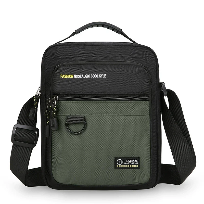 Multi-Function Small Men Handbag Simple Oxford Casual Shoulder Bags For Men Crossbody Bag Vintage Summer Nylon Messenger Bag