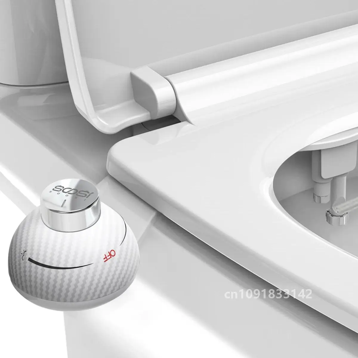 New Soosi Bidet Ultra-Thin Non-Electric Dual Nozzle Sprayer  Adjustable Water Press Personal Hygiene Easy Install