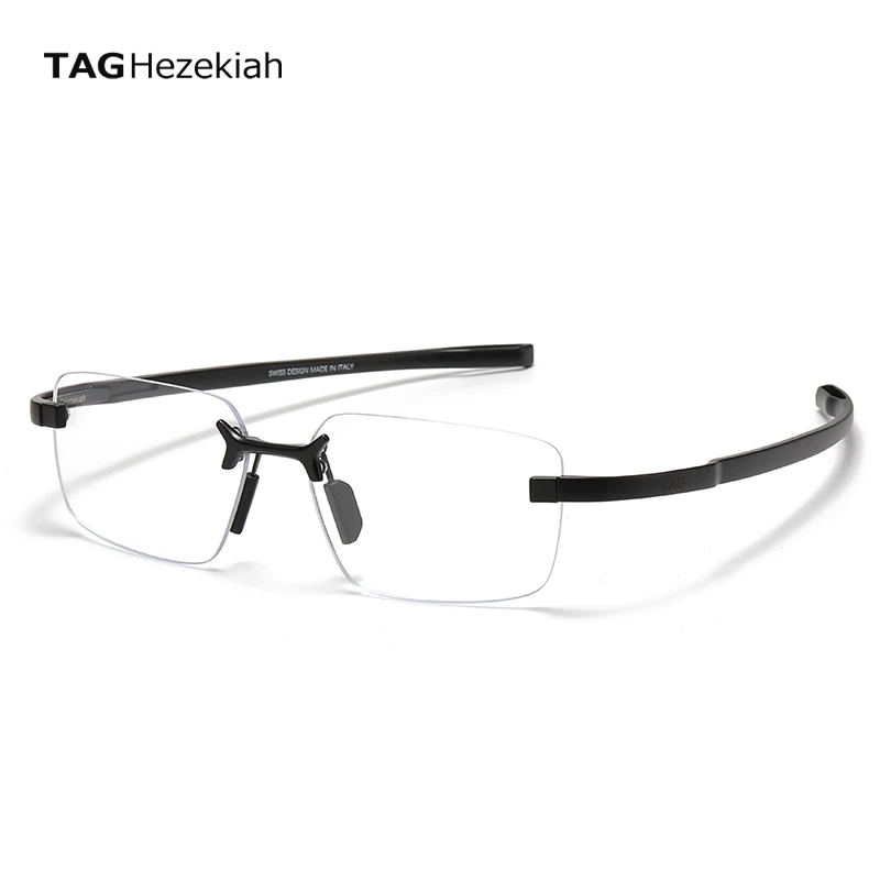 

TAG tilekiah титановые безрамочные очки унисекс, модные очки по рецепту для мужчин, очки для близорукости с защитой от синего света 50004