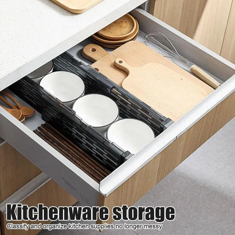 Deep Drawer Divider Adjustable Expandable Kitchen Utensils Drawer Dividers Sturdy Drawer Organizers Dresser Separators