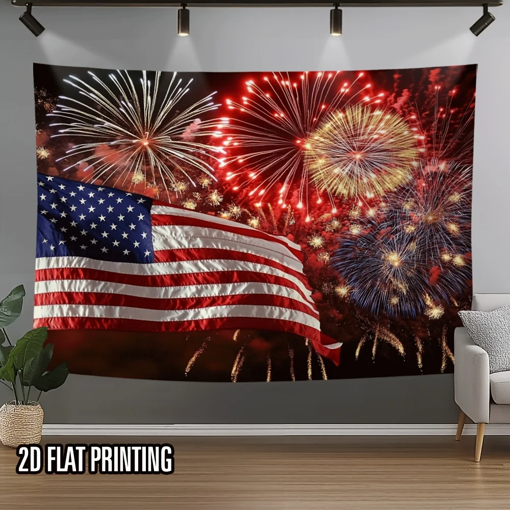 VIKAMA American Flag Tapestry Living Room Decoration Independence Day Party Patriotic Background Wall Room Decoration