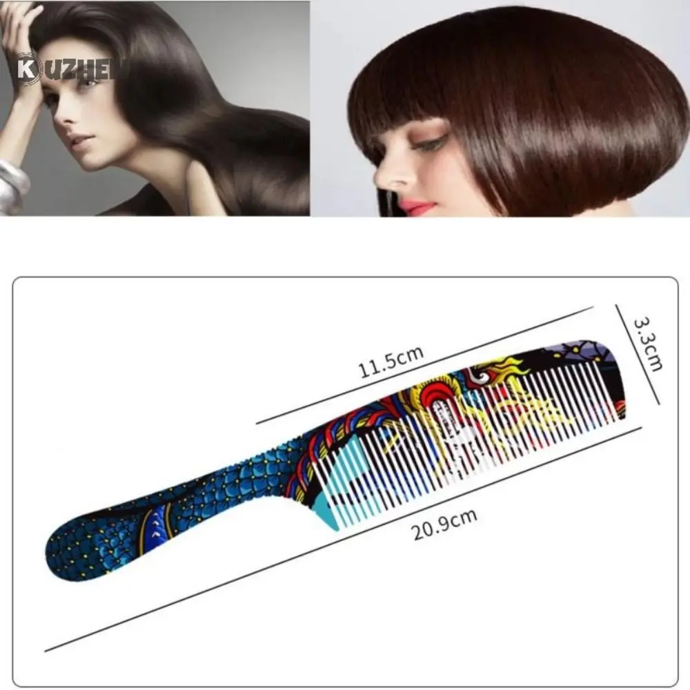 Dragon Scale Haircut Comb New Plastic Grooming Pointed Tail Comb Colorful Brushing Combing Hairstyles Hairstylist