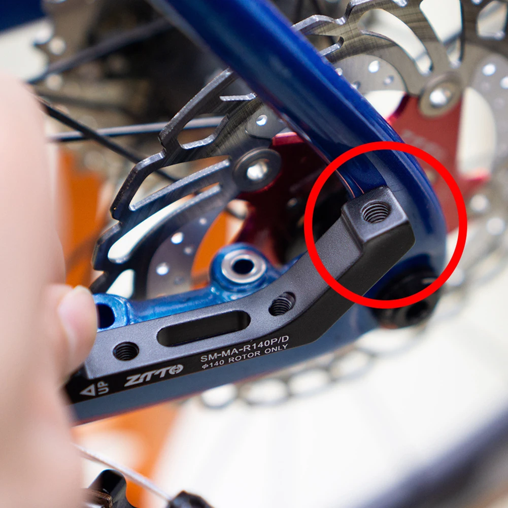 Bicycle Caliper Converter Flat Mount To Post Mount Disc Brake Adaptor for 140/160mm Rotors Road Disc Brake