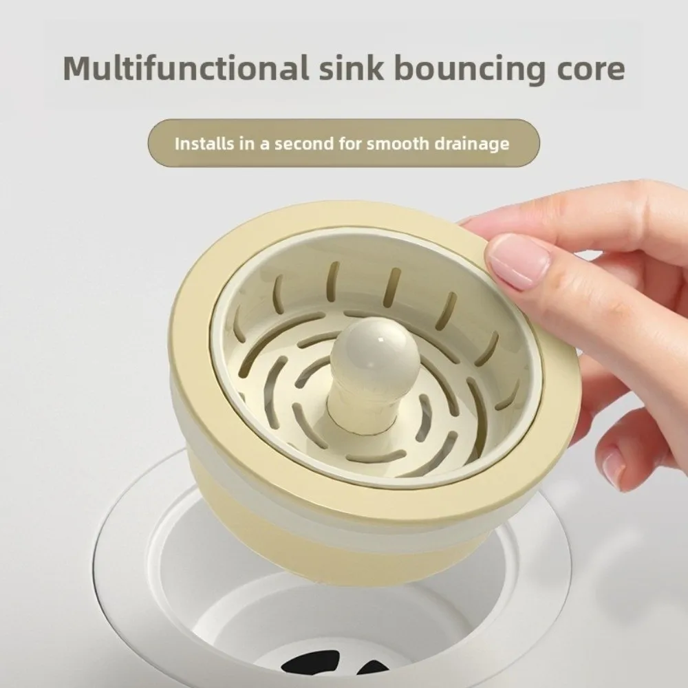 Tapón de drenaje de cocina multifuncional, fregadero con núcleo hinchable, escurridor de platos, conjunto de drenaje de fregadero, Kit de residuos de drenaje de cocina