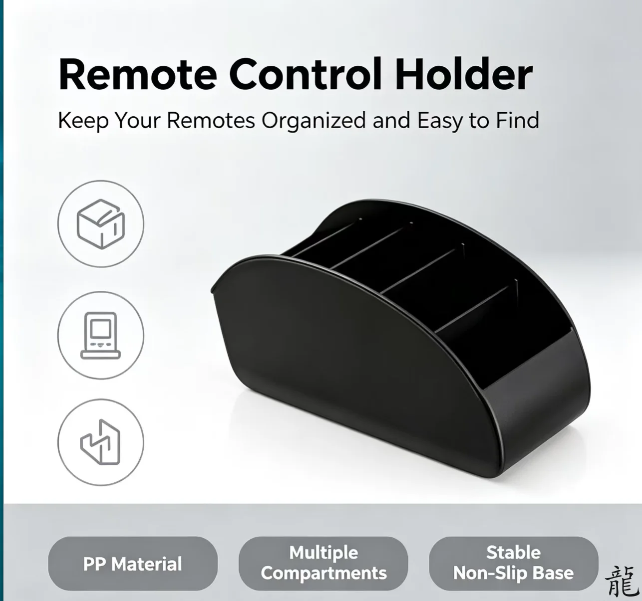 5 Compartments Remote Control Box Living Room Desktop Storage Box  Air Conditioner TV Remote Control Bracket Storage