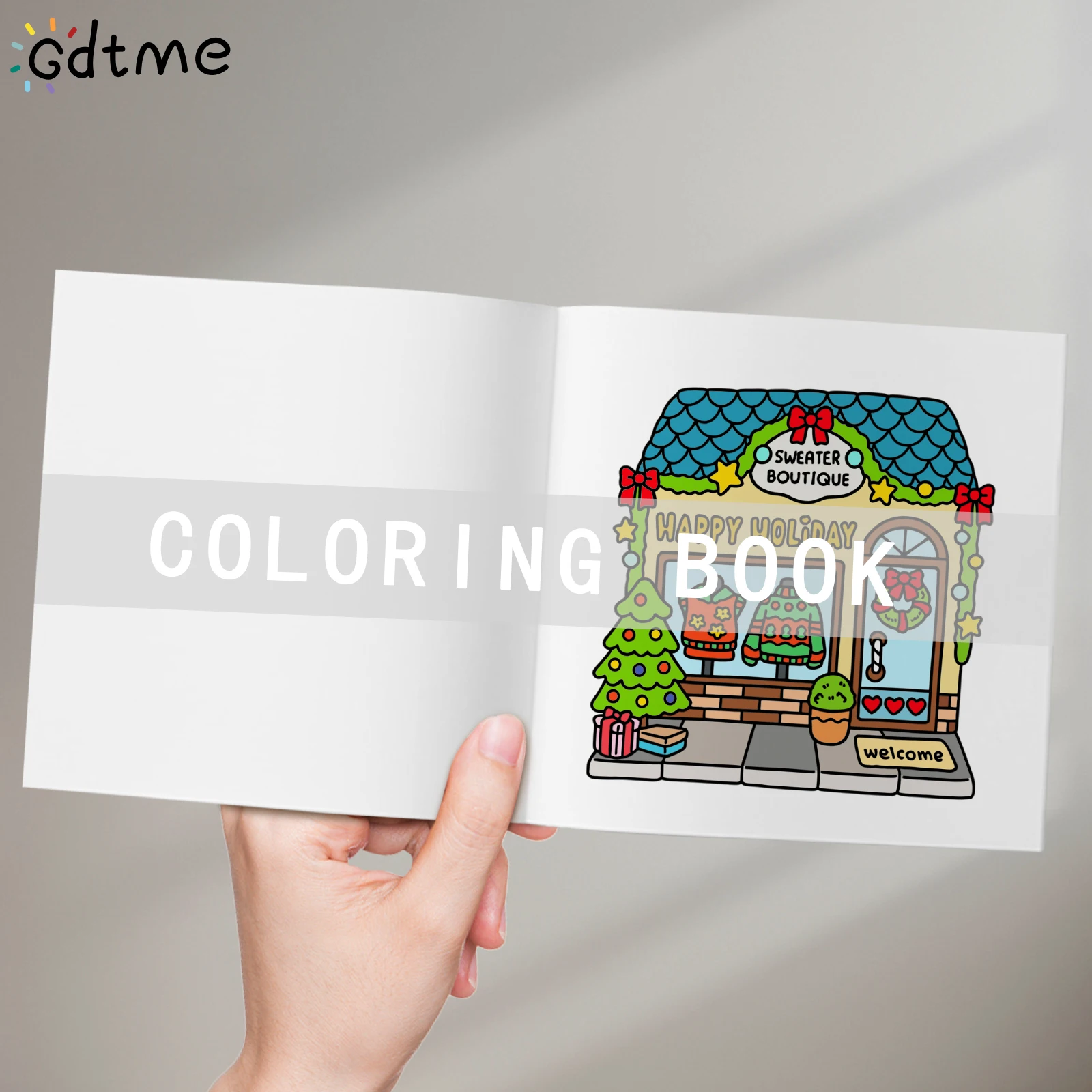 غرفة عيد الميلاد مريح وسهل كتاب التلوين هدية مونتيسوري التعليمية الكتابة على الجدران اللوحة كتاب الرسم ألعاب اللعب هدايا عيد الميلاد