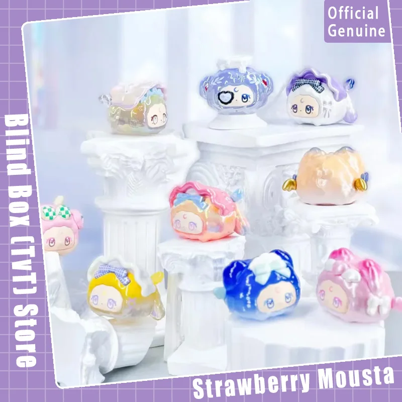 

Новая оригинальная мини-клубничная уса Daydream Bunny Rose Waltz серии слепая коробка милый настольный орнамент игрушка из ПВХ кукла в подарок