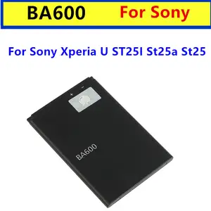 Bilashmart Mobile Phone Batteries BA600 Sony Xperia U ST25I St25a St25 BA600 1290mAh Cellphones Portable Battery