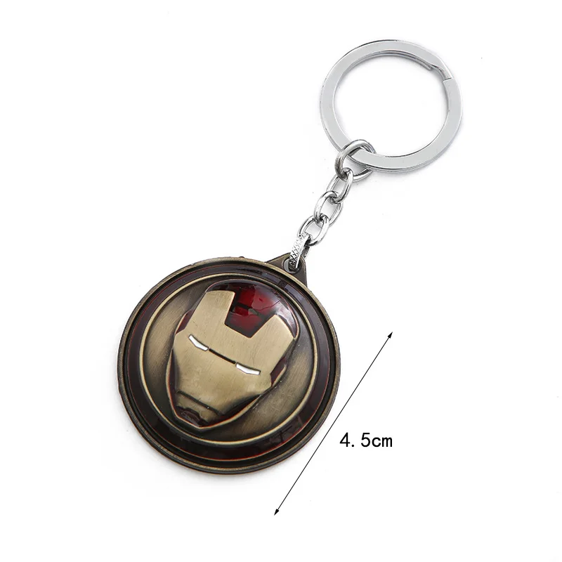 

Disney Marvel Iron Man Keychain Movie Avengers Mask Keychain Fashion Iron Man Key Holder Gifts For Fans Friend