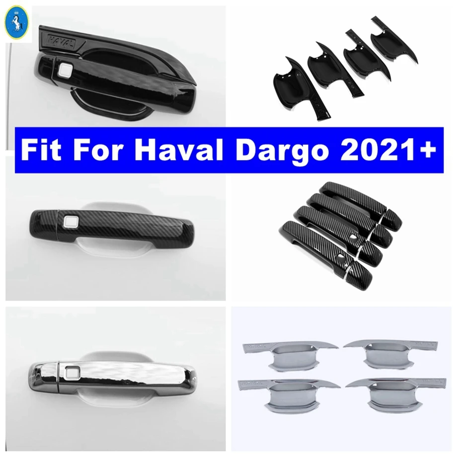 

Car Outside Door Pull Doorknob Handle / Door Handle Bowl Decor Frame Cover Trim For Haval Dargo 2021 2022 Exterior Accessories