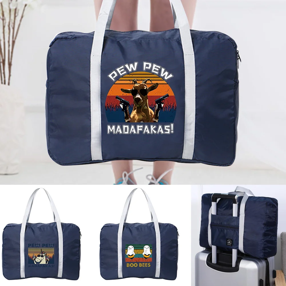 Unisex Foldable Travel Bags Unisex Large Capacity Storage Bag Women Fashion Handbags Pew Series Men Multi-function Luggage Bag