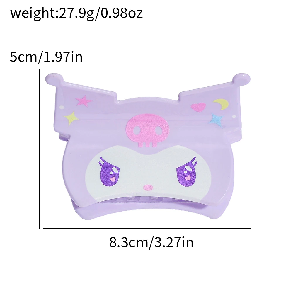 1 قطعة/3 قطعة سلسلة سانريو مشبك شعر لطيف مقاطع الزخرفية رائعتين قبضة الشعر للتصفيف اليومي العملي إكسسوارات الشعر #6