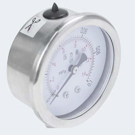 Y-60Z stainless steel pressure gauge, quick and convenient assembly and disassembly, easy to clean, not easy to pollute