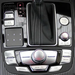 Car Electronic Handbrake Engine Start Stop Central control Gear Switch button Sticker For Audi RS6 RS7 S6 S7 C7 2012-2018 A6 A7