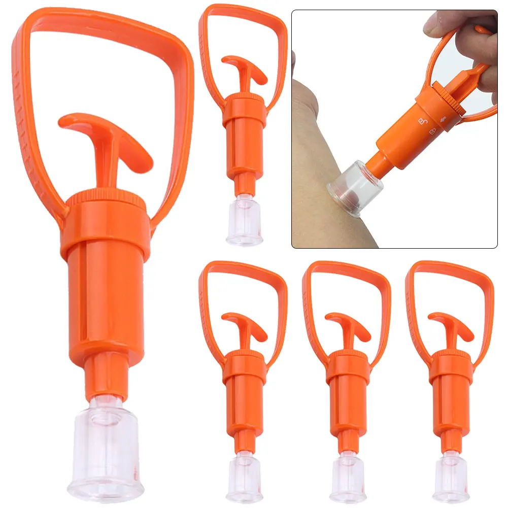 5Pcs Outdoor Survival Extractor Safety Camping Snake Mosquito Bite Venom Pump