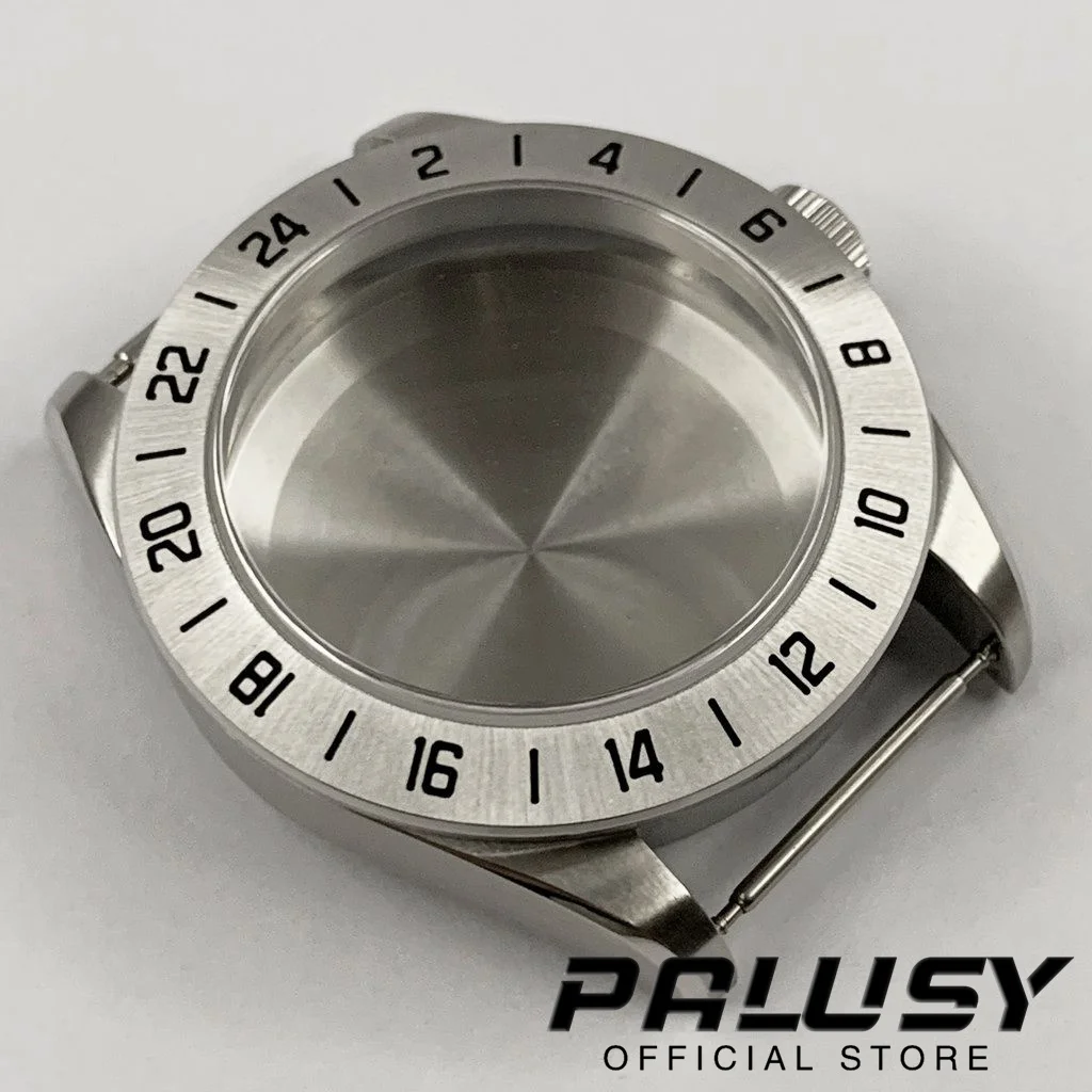 39mm Silver AR-Coating Sapphire Glass Stainless Steel Watch Case Fit NH35 NH36 4R35 4R36 NH34 Movement