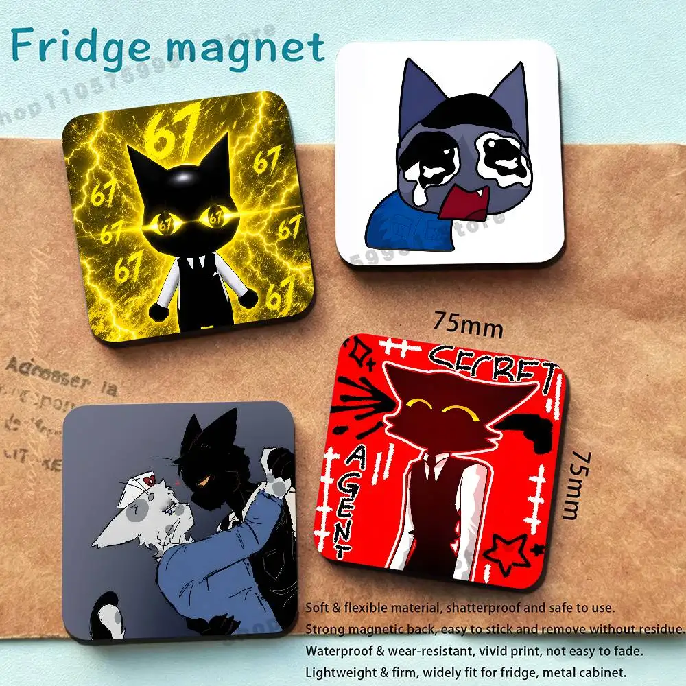 S-Secret Agent Head Nurse Anomaly Magnet Refrigerator Fridge Sticker for Home Decor DIY Wall Decor