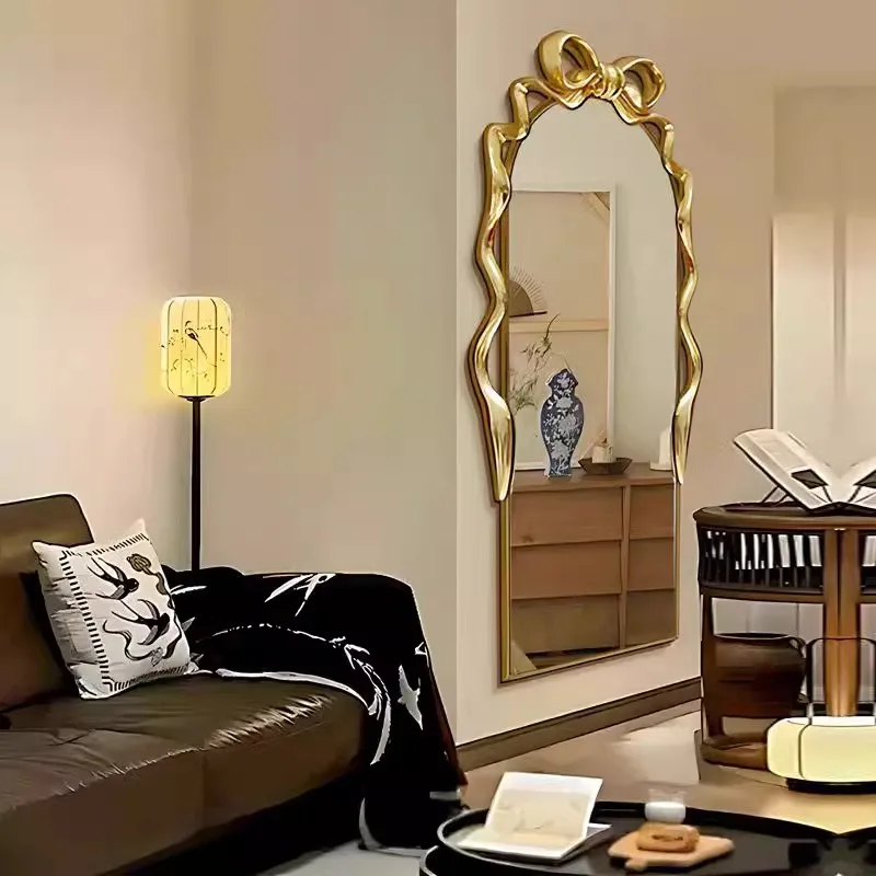 Specchi nordici ovali Specchio da pavimento per tutto il corpo Specchio di design principessa per tutto il corpo Soggiorno Espejos Decorativos Decorazione della stanza