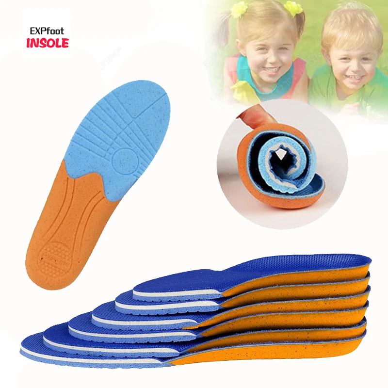 

Kids Memory Foam Insoles Children Orthopedic Breathable Flat Foot Arch Support Insert Sport Shoes Running Pads Care Tool