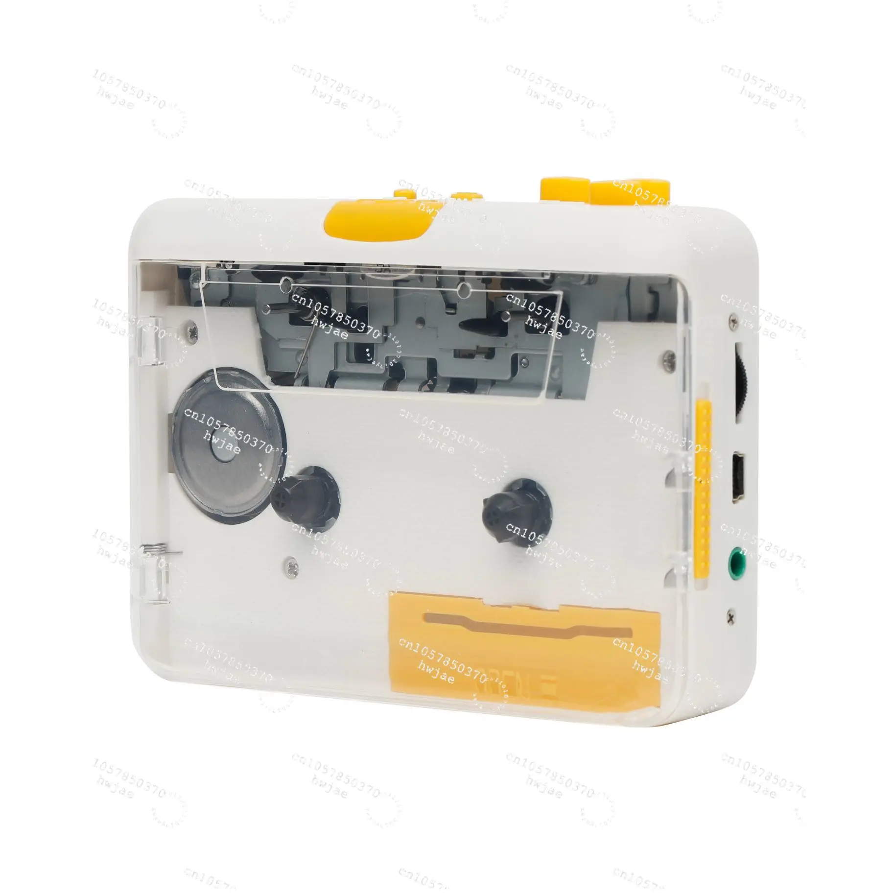 Pink Transparent Walkman Portable Cassette Recorder Cassette Audio Music Player