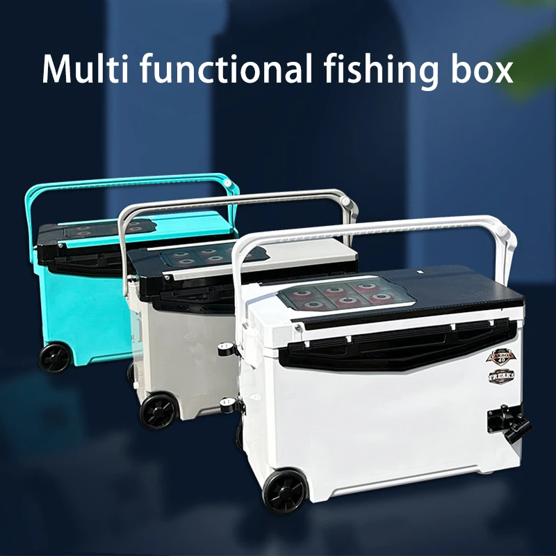 40L Ultra Light Portable Fishing Box Tool Box Fishing With Lifting Feet Tackle Box Anti-Pressure Big Capacity Accessory Boxes