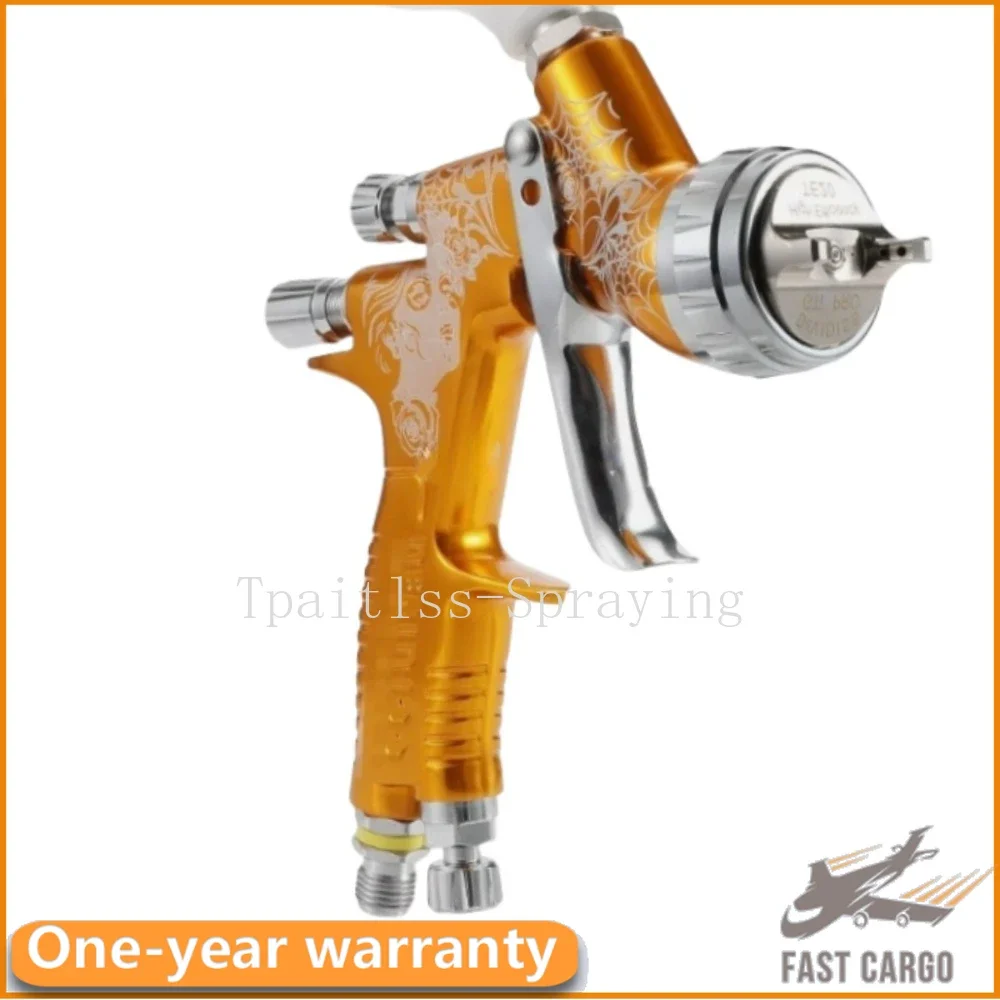 Spider Gold Carve Spray Gun TE20 1.3/1.8mm T110 1.3/1.8mm Nozzle Air Spray Gun Airbrush Pattern Spray Gun High Quality