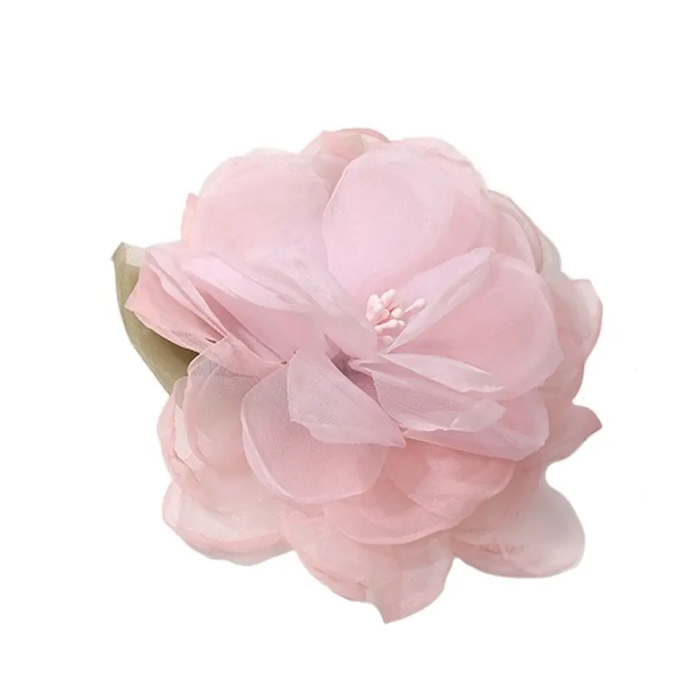 

5PCS 3D Organza Flower Cloth Patches Artificial Rose Multilayer Cloth Applique Handmade Materials DIY Crafts Jewelry Accessories