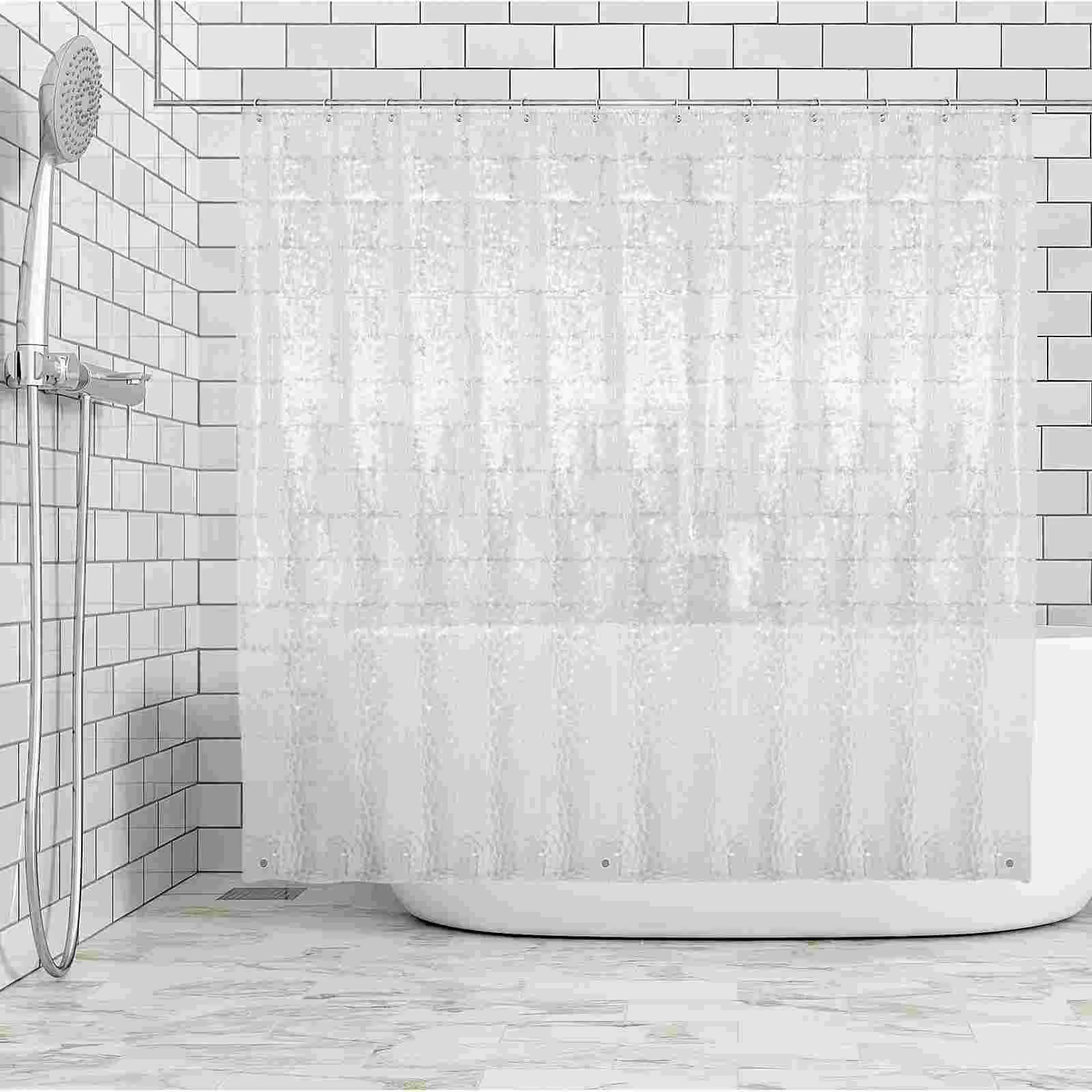 Lining Liner Shower Curtain Clear Bath Curtains for Bathroom Eva Stall Waterproof