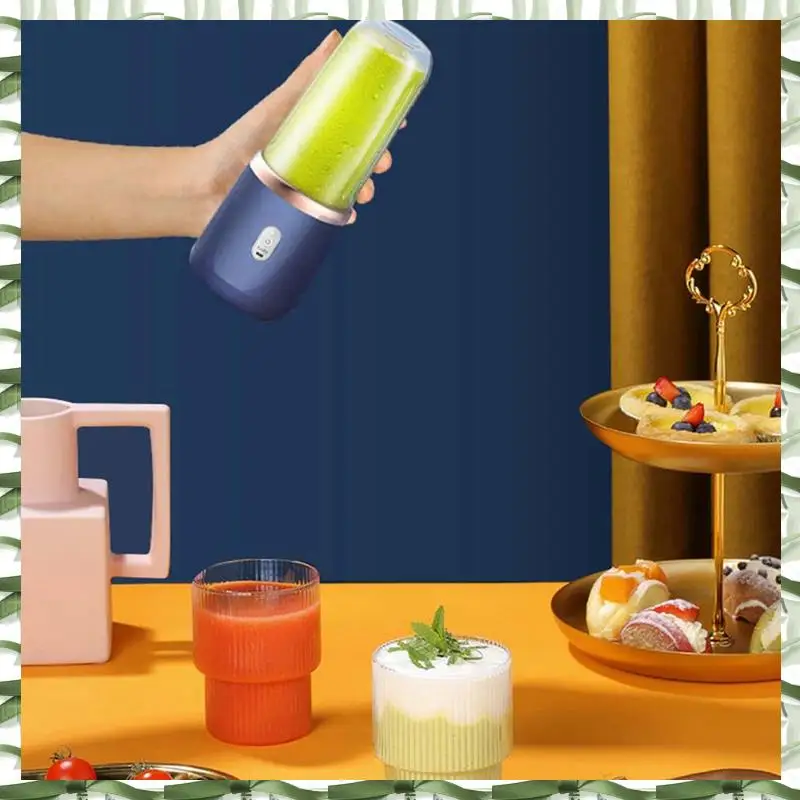 Professional Tool 6 Blades Portable Juicer Cup Juicer Fruit Cup Automatic Small Electric Juicer Smoothie Blender Food Processor