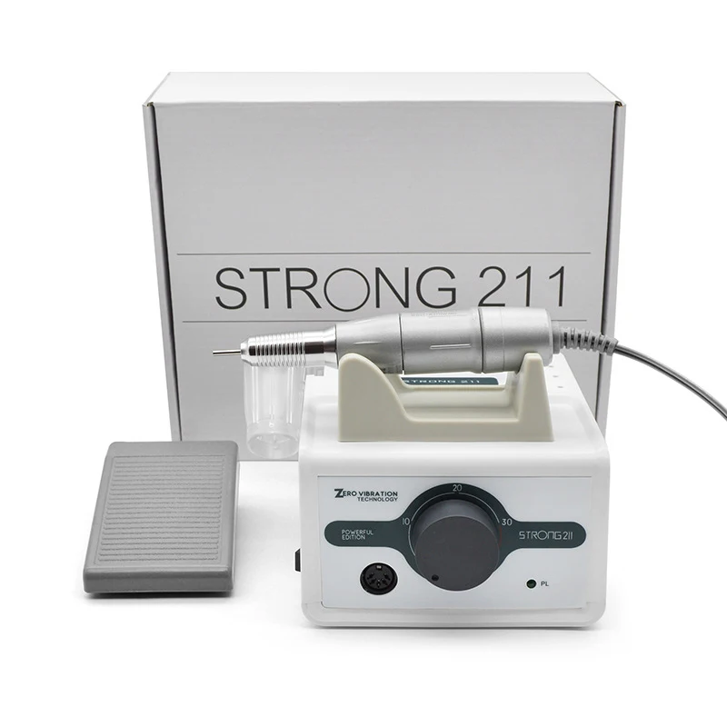 

35000 об/мин STRONG 211 Micro Host + 2,35 мм ручка шлифовально-полировальный станок электрическая ручка пилочка для ногтей оборудование стоматологические инструменты