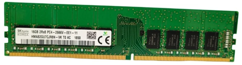 SK Hynix 16GB DDR4 2666V PC4 2666MHz ECC UDIMM 2r×8 RAM Memoria para Estación de Trabajo y Servidor 3