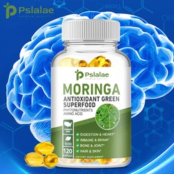 Moringa Capsules - Improves Digestion, Supports Immune Health, Improves Mood, Calms and Relaxes, and Provides Clarity of Thought