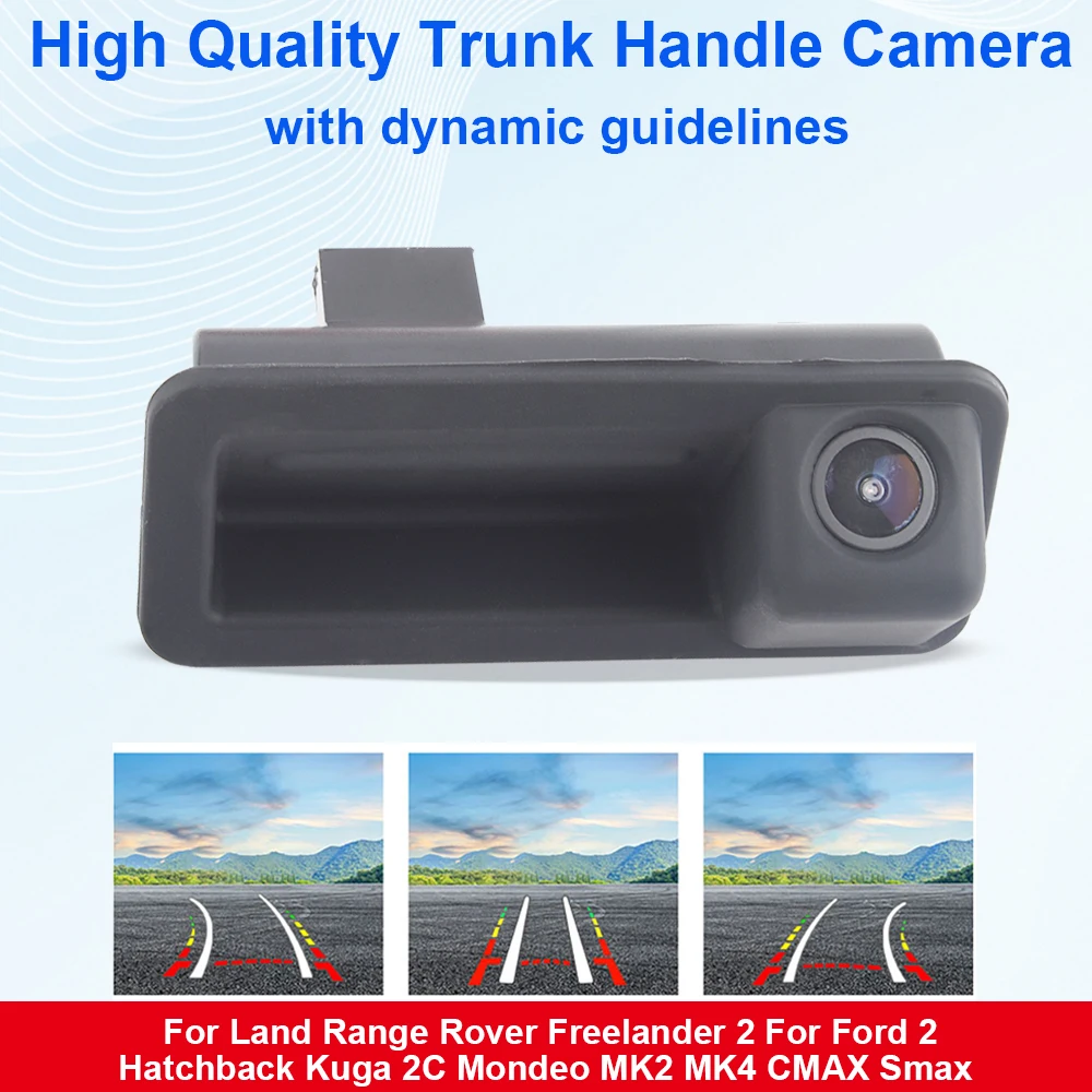 Dynamic Trajectory Car Reversing Camera For Land Range Rover Freelander 2 for Ford 2 Hatchback Kuga 2C Mondeo MK2 MK4 CMAX Smax