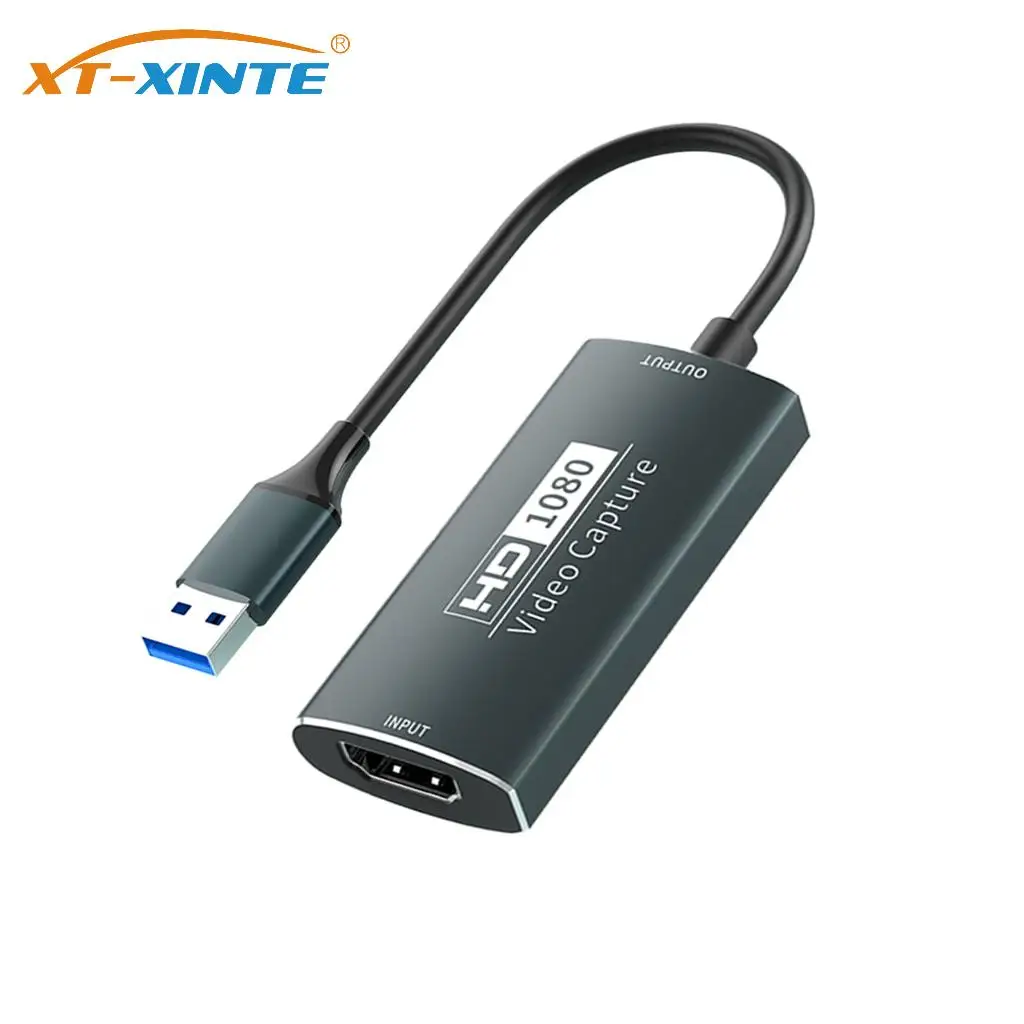 USB 3.0 Video Capture Card 4K 30Hz HDMI-compatible to USB/Type-c Game Grabber Record for PC Switch Xbox Recording Live Streaming