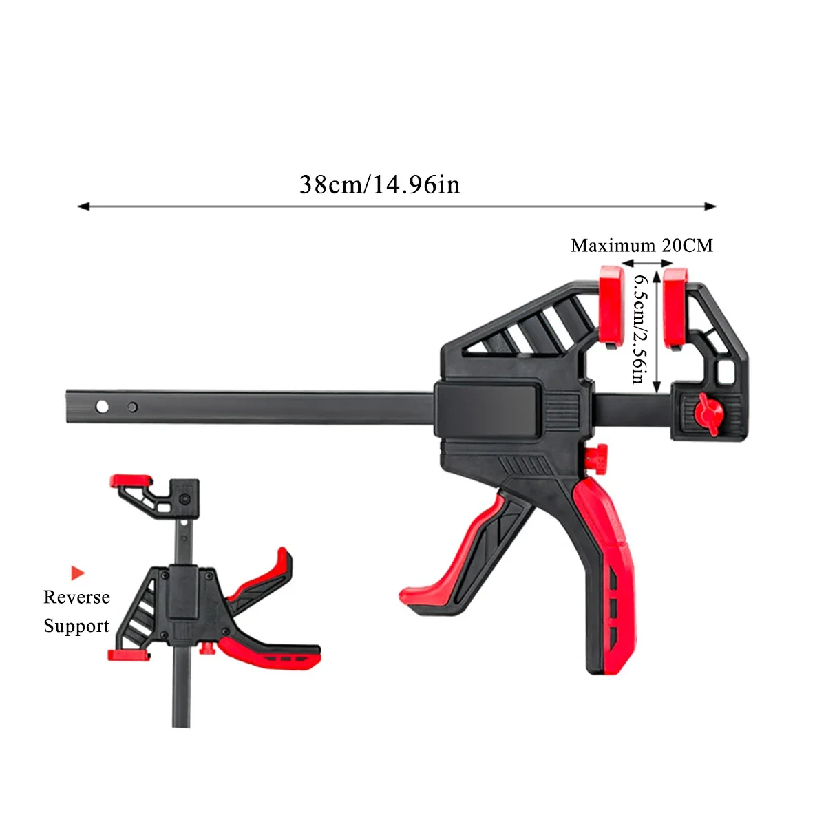 90 degree clamp8 Inch Bar Clamps for Woodworking, Clamps Trigger Clamp One Handed Ratchet Clamp,Small Bar Clamp for Craft