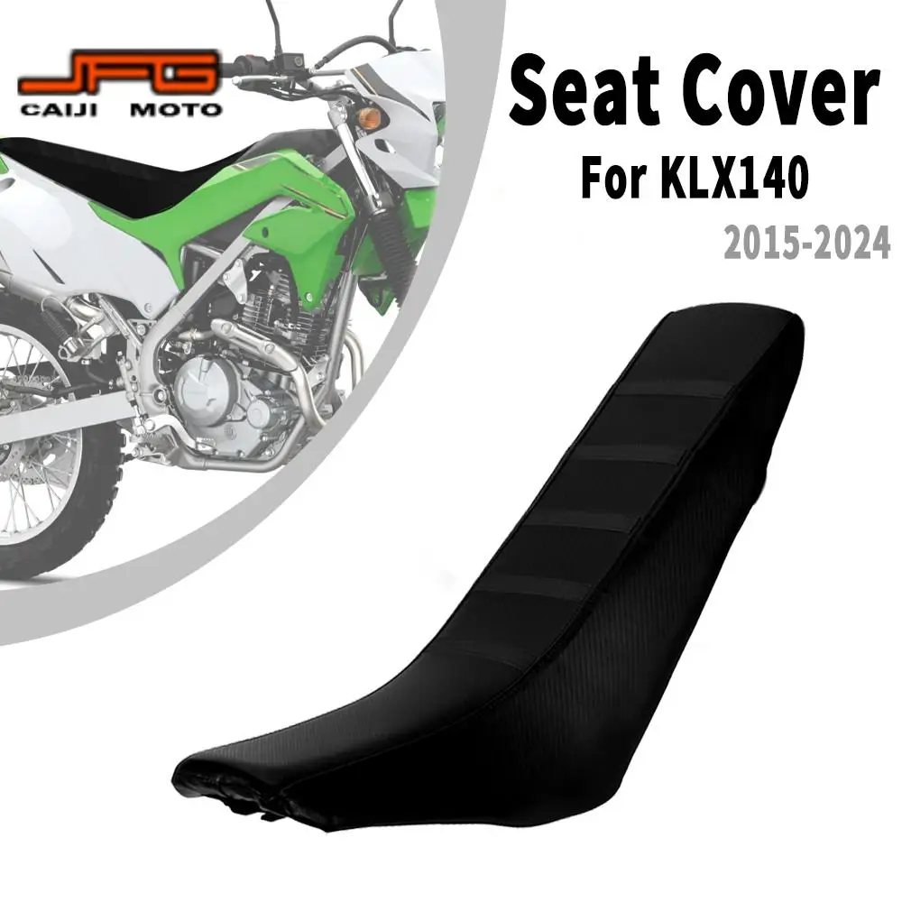 

Motorcycle Seat Cover For Kawasaki KLX140 2015-2024 Anti-Slip Waterproof PVC Leather Comfortable Durable Motocross Accessories