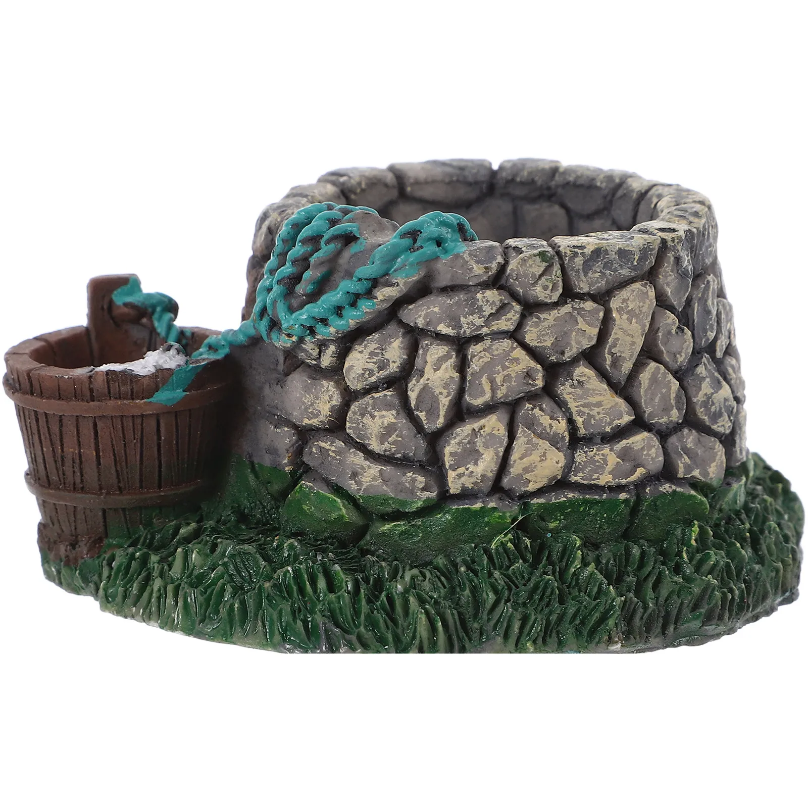 Miniature Terrarium Ancient Well and Bridge Garden Decoration for Aquarium Fish Tank Succulent Planter Moss Terrarium Ornament