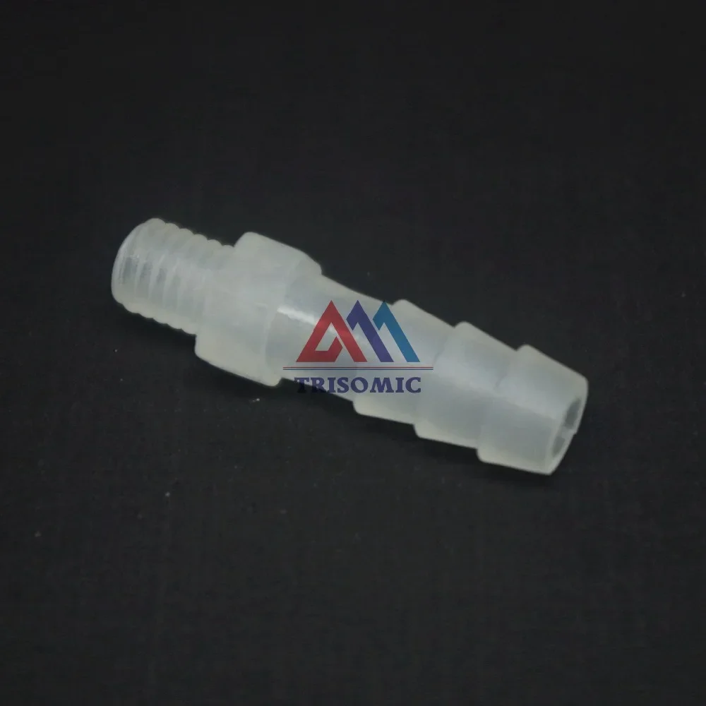 LOT 5 6mm-M6 Straight Connector Plastic pipe Fitting Barbed Connector with thread Material PP Fish Tank Airline Aquarium