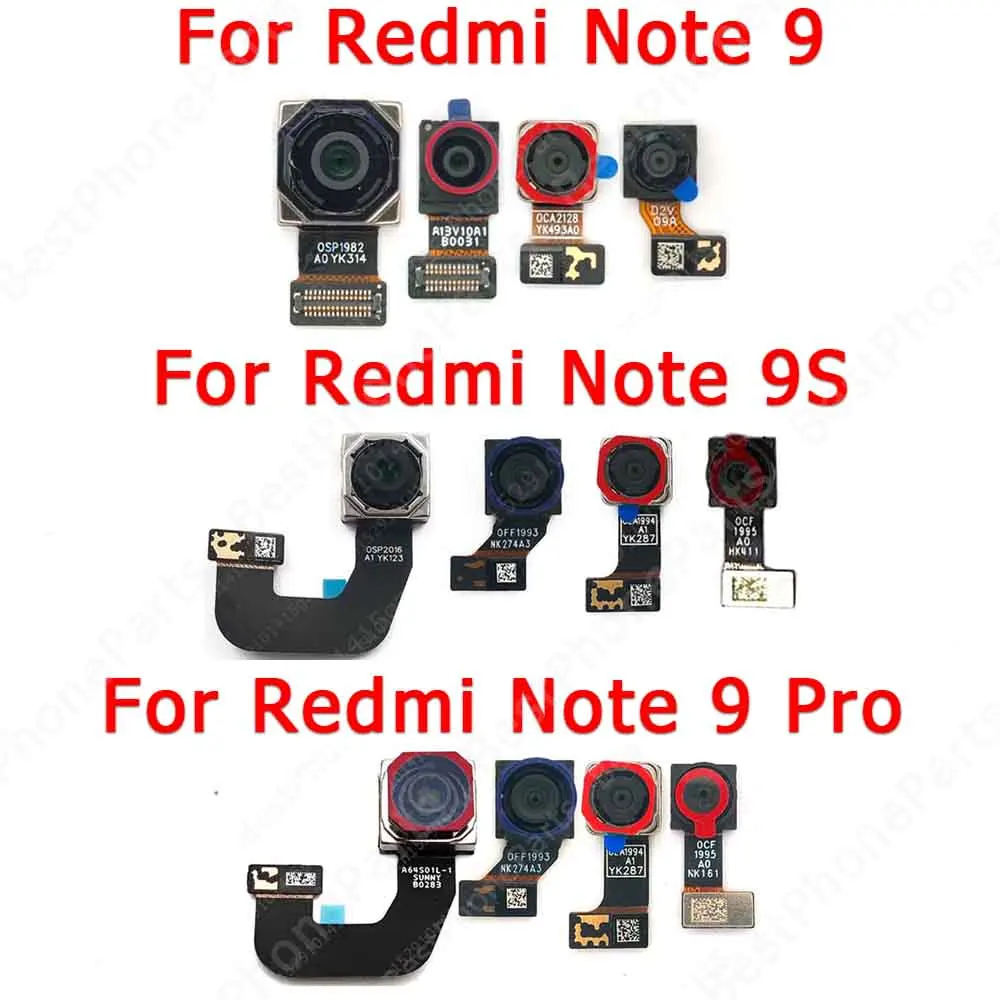 

For Xiaomi Redmi Note 9S 9 Pro 9Pro Note9 Main Ultrawide Macro Depth Rear Back Camera Camera Module Spare Parts