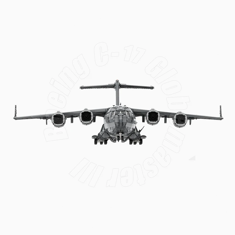 Strategiczny wojskowy samolot transportowy Boeing C-17 Globemaster III myśliwiec klocki montażowe Model klocki techniczne zabawki