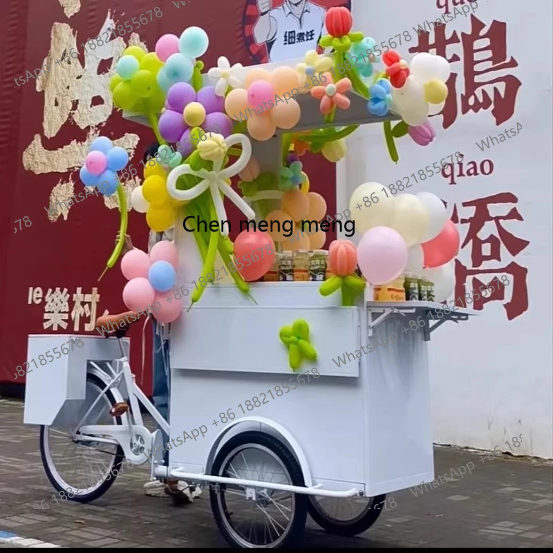 

Stall three-wheel wrought iron food snack dining car outdoor night market barbecue incense stall dining car