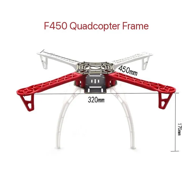 F450 V2 Vierachsiger, verstärkter Armrahmen Nezha Multirotor FPV Crossover Flugzeugmodell Luftdrohnen-Set