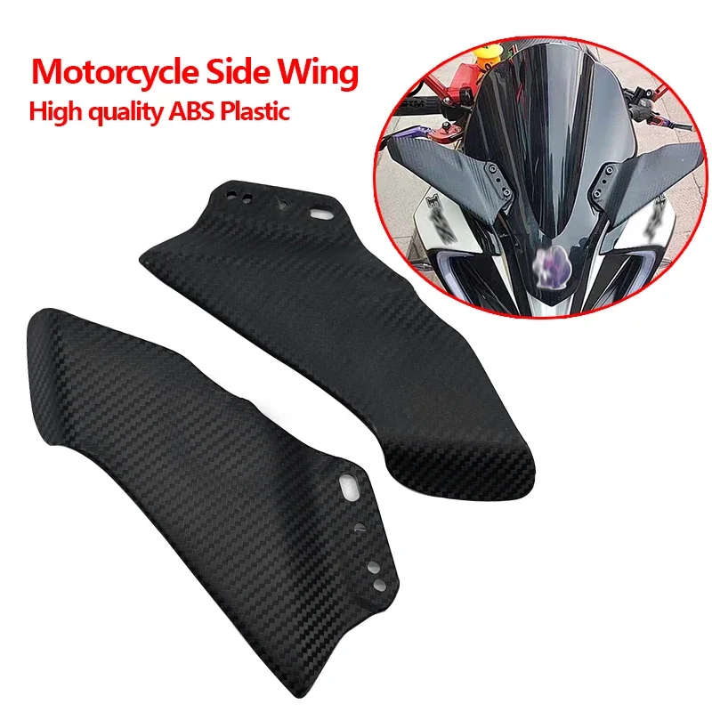 ZX6 R ZX 10R Motorcycle Side Wing Spoiler Fairing Rear View Mirror Fixed Wing Fit for Kawasaki Ninja 400 650 R ZX 6R ZX10R ZX14R