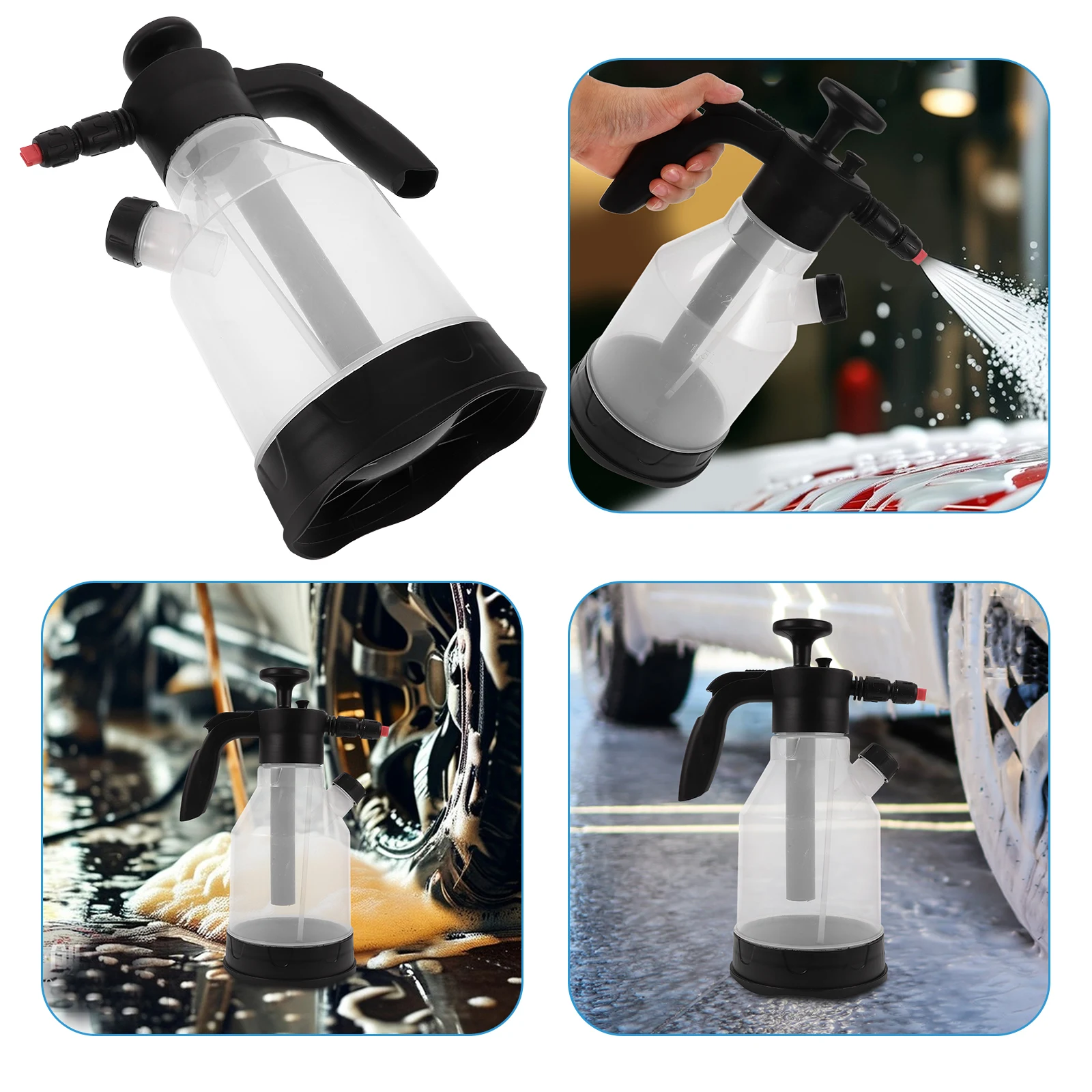 

2L Foam Sprayer Handheld High Pressure Car Wash Foamer Sprayer For Plant Watering And Car Detailing