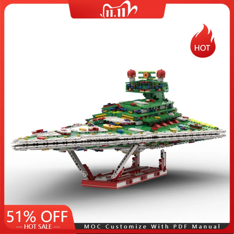 

3113 PCS MOC Star Battle Christmas Destroyer Model Building Blocks Bricks Creative Assembly Educational Toys Kids Birthday Gifts