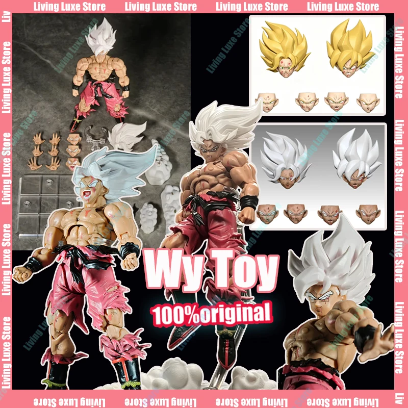 Wy Toy Dragon Ball Z SHF Figura de Acción Articulada de Goku Super Saiyajin Legendario 3.0 Edición Semanal Color Revenge Fury, Modelo de Anime
