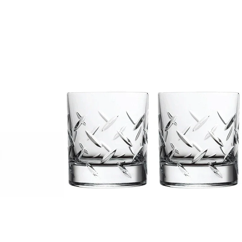 Imported whiskey glass handmade foreign wine cup set gift box high-end luxury crystal cup