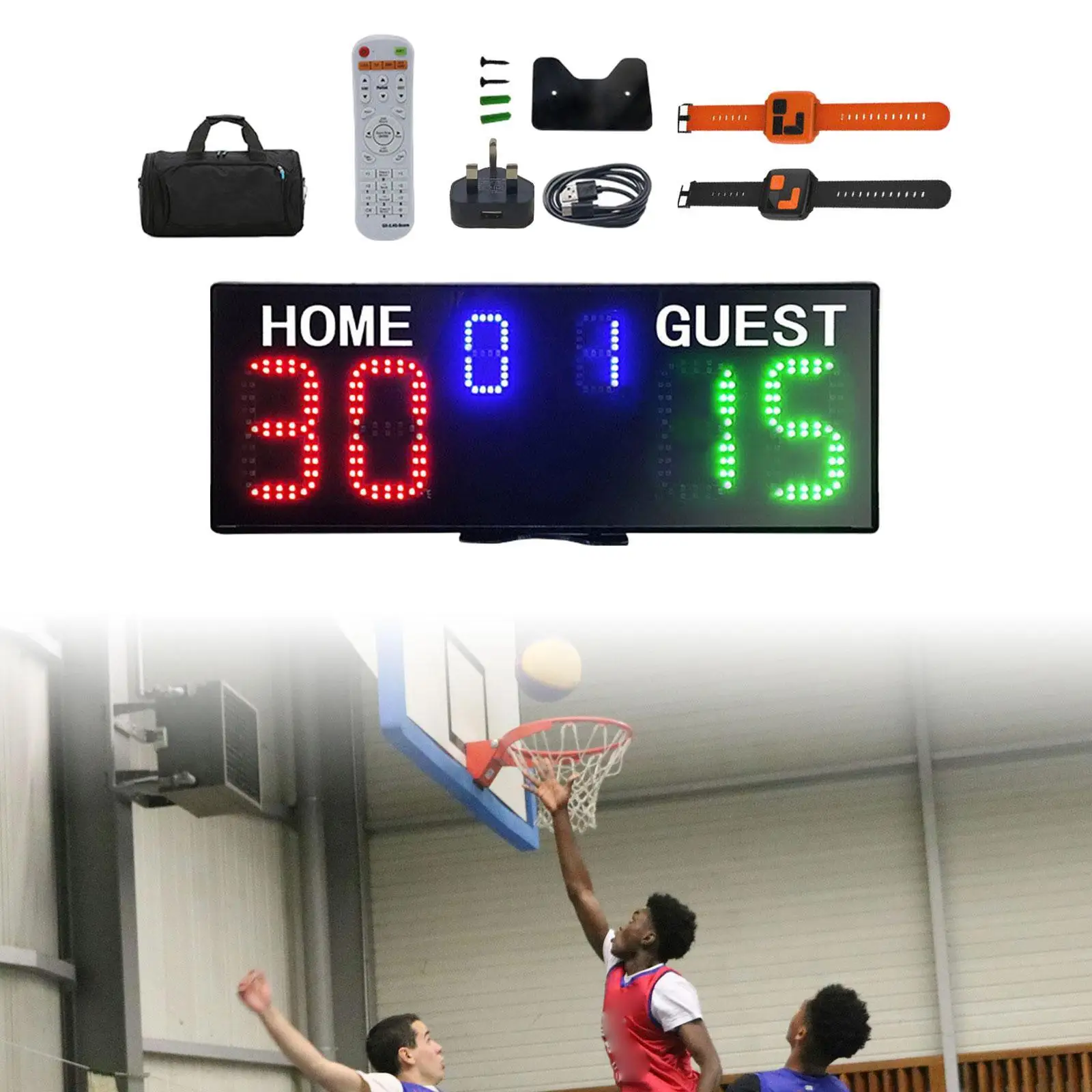 

Digital Scoreboard Multifunctional Score Counter for Soccer Badminton Tennis