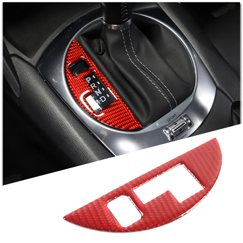 

For Mazda MX-5 Fiat 124 Abarth 124 2016+ soft carbon fiber car center control gear indicator frame sticker Car accessories